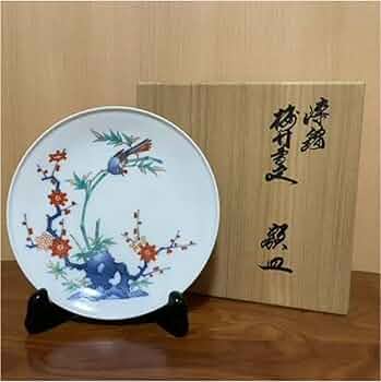 額皿 錦梅鳥文 ☆ 14代柿右衛門窯 Amazon.co.jp: 十四代 酒井田柿右衛門 染錦 梅竹鳥文 額皿